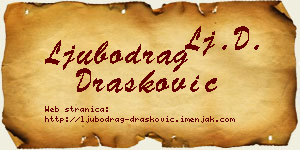 Ljubodrag Drašković vizit kartica